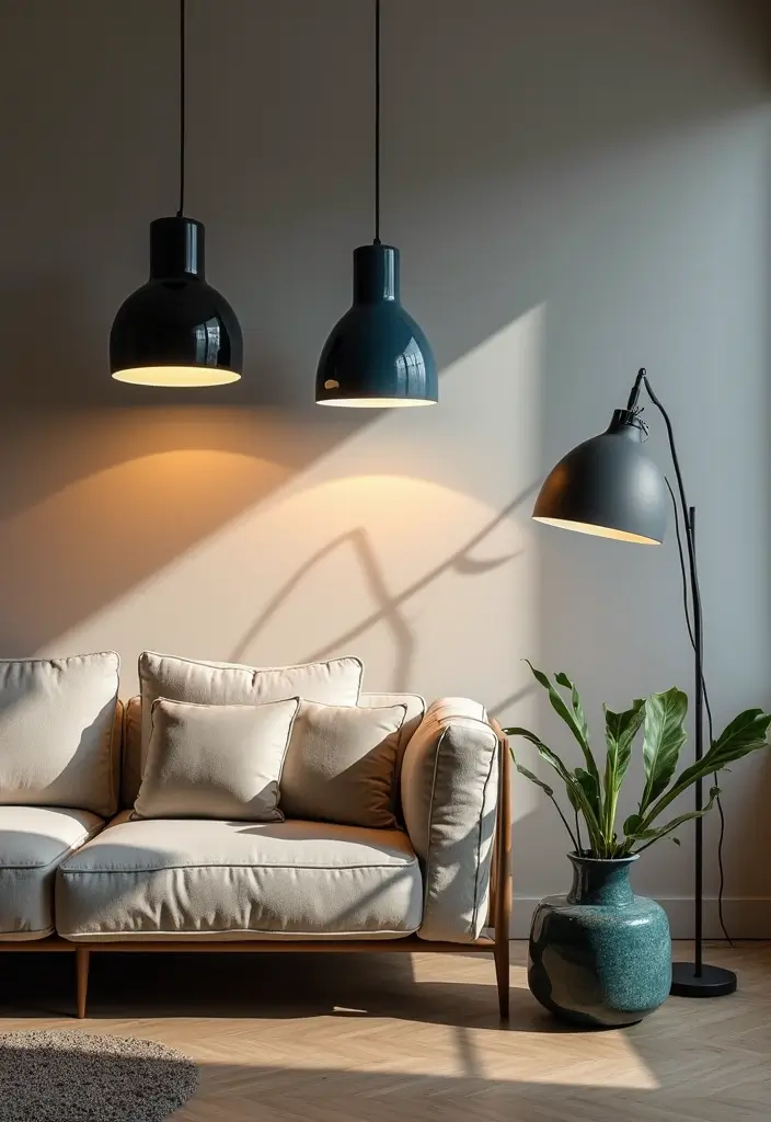27 Black And Blue Ceramic Decor Ideas With Contrast Appeal 45 27 Black And Blue Ceramic Decor Ideas With Contrast Appeal - 21. Unique Lighting Fixtures