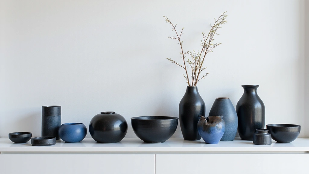 27 Black And Blue Ceramic Decor Ideas With Contrast Appeal