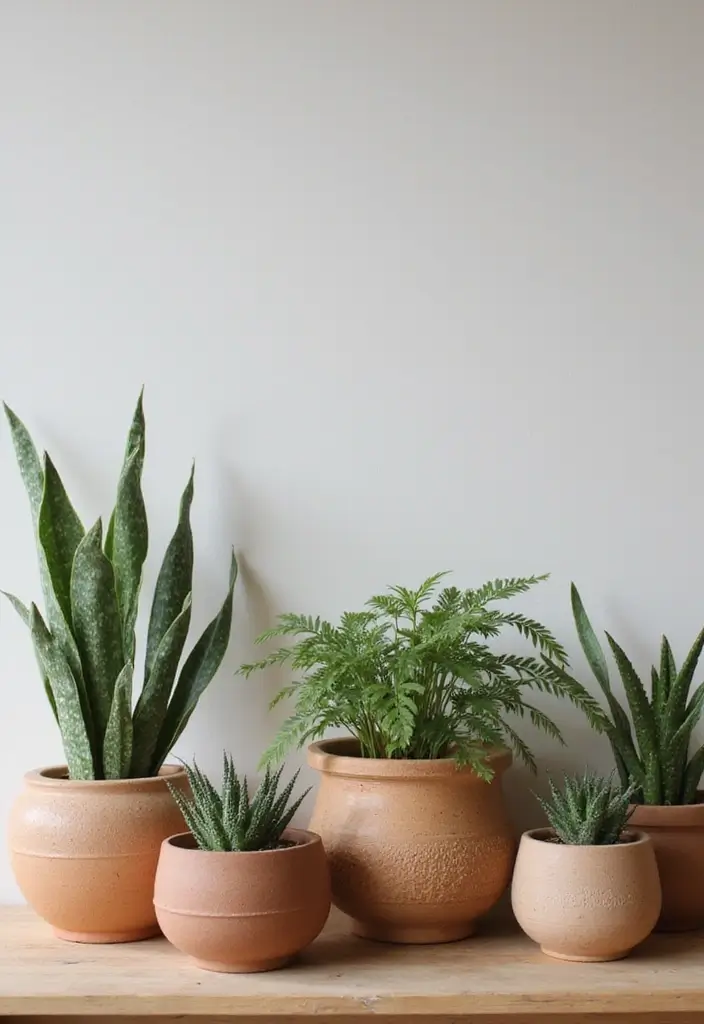 27 Ceramic Planter Decor Inspirations For Green Spaces 1 27 Ceramic Planter Decor Inspirations For Green Spaces - 1. Earthy Tones for a Natural Vibe