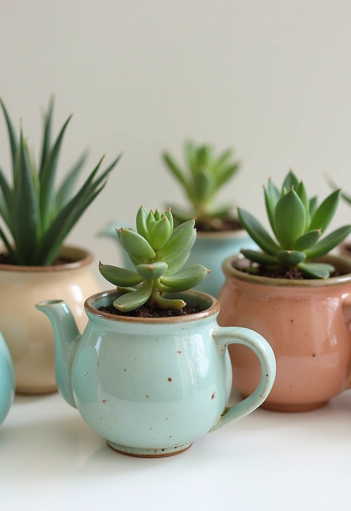 27 Ceramic Planter Decor Inspirations For Green Spaces 49 27 Ceramic Planter Decor Inspirations For Green Spaces - 15. Repurposed Finds for Eco-Conscious Decor