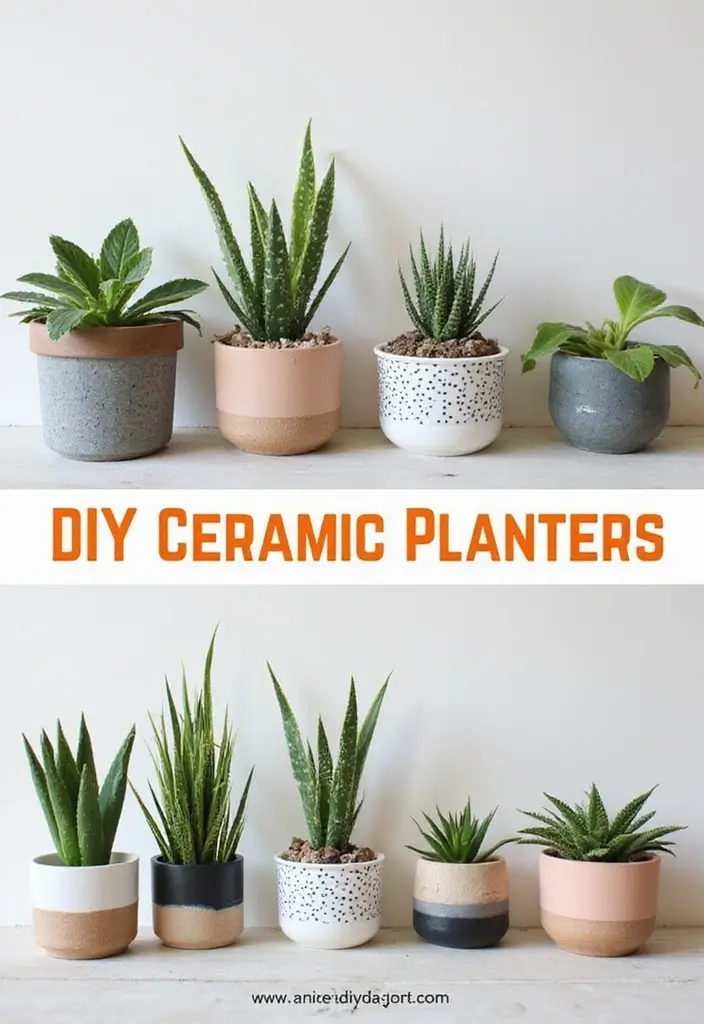 27 Ceramic Planter Decor Inspirations For Green Spaces 90 27 Ceramic Planter Decor Inspirations For Green Spaces - 26. Personalized Planters with DIY Options
