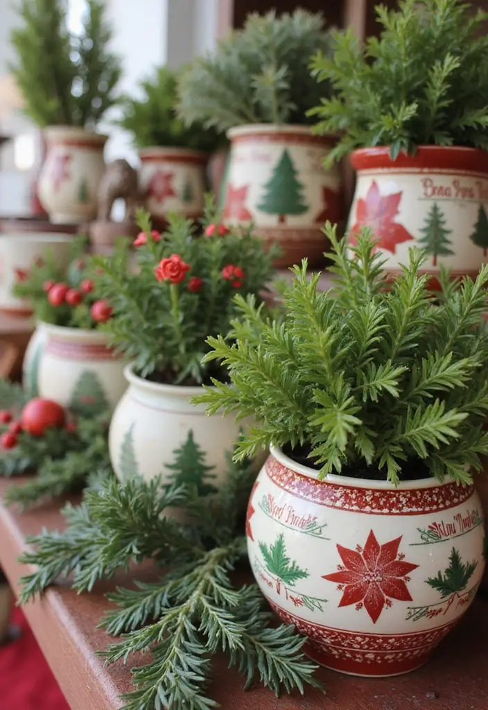 27 Ceramic Planter Decor Inspirations For Green Spaces 91 27 Ceramic Planter Decor Inspirations For Green Spaces - 27. Seasonal Decor with Holiday-Inspired Planters