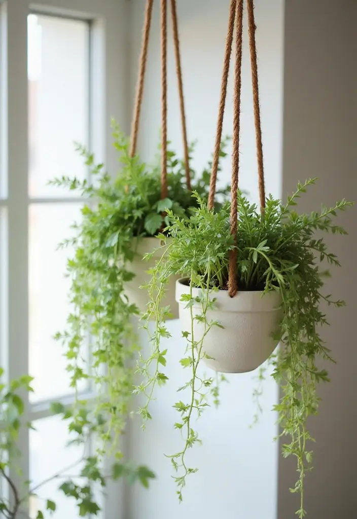 27 Ceramic Planter Decor Inspirations For Green Spaces 40 27 Ceramic Planter Decor Inspirations For Green Spaces - 8. Stylish Hanging Planters