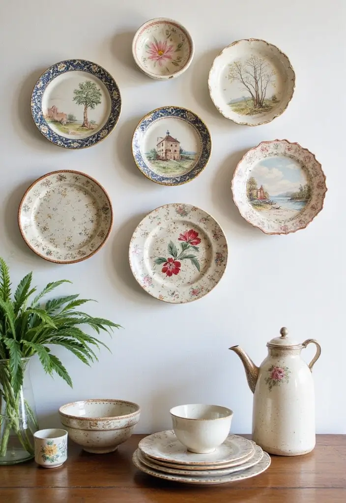 27 Ceramic Plate Wall Decor Ideas That Feel Timeless 34 27 Ceramic Plate Wall Decor Ideas That Feel Timeless - 10. Themed Collections