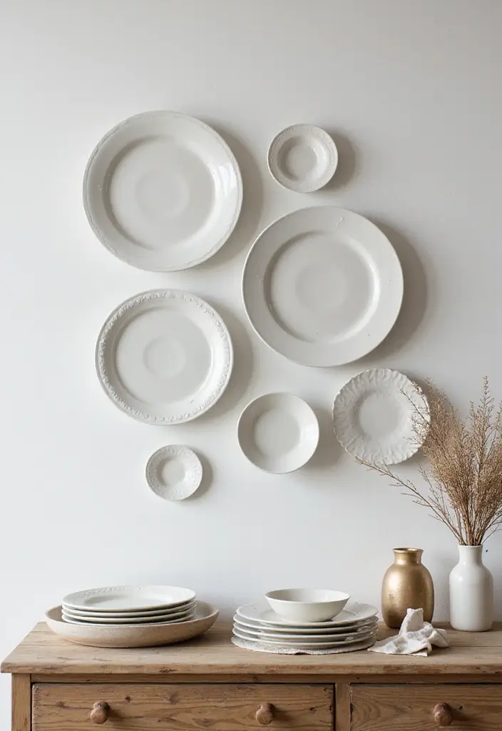 27 Ceramic Plate Wall Decor Ideas That Feel Timeless 49 27 Ceramic Plate Wall Decor Ideas That Feel Timeless - 15. Interchangeable Displays