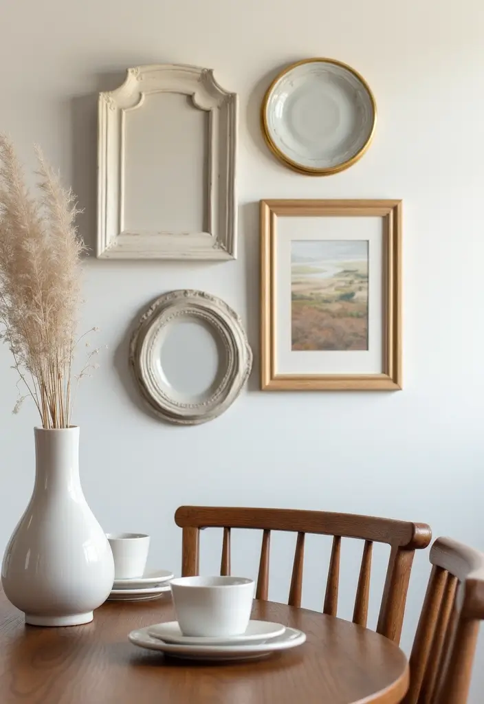 27 Ceramic Plate Wall Decor Ideas That Feel Timeless 60 27 Ceramic Plate Wall Decor Ideas That Feel Timeless - 18. Plate and Frame Fusion
