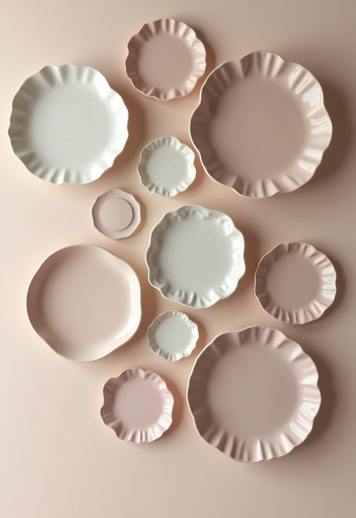 27 Ceramic Plate Wall Decor Ideas That Feel Timeless 2 27 Ceramic Plate Wall Decor Ideas That Feel Timeless - 2. Monochromatic Elegance