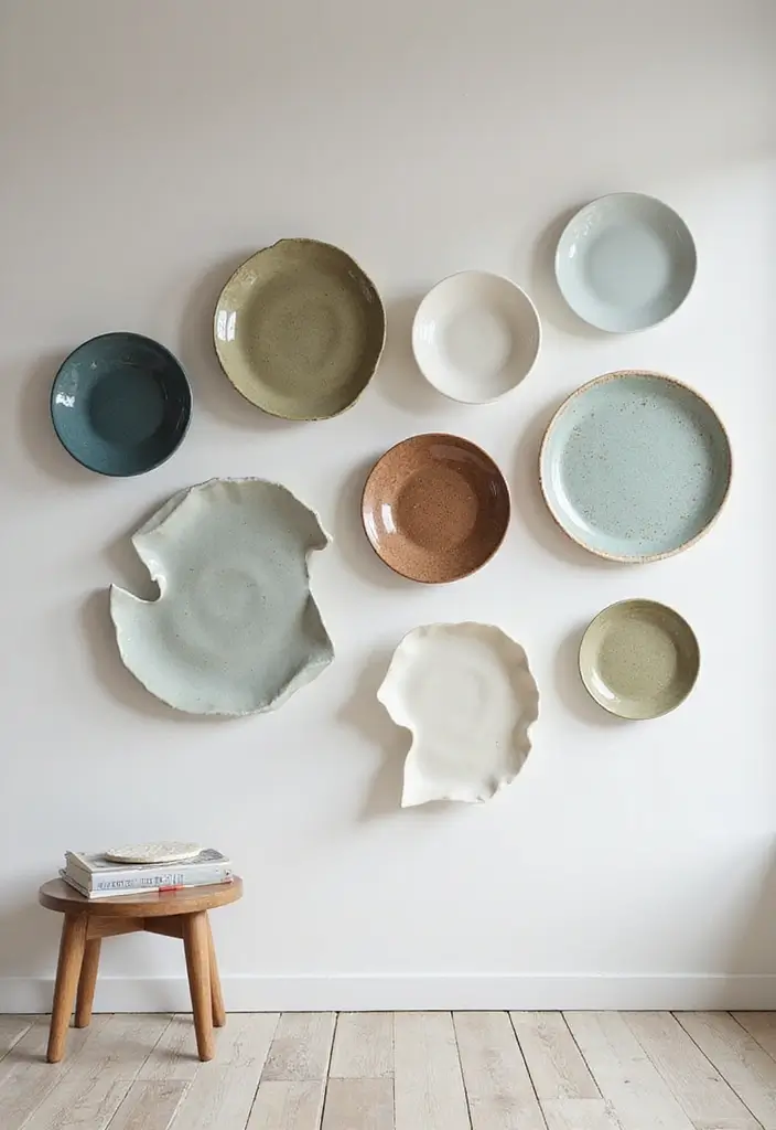 27 Ceramic Plate Wall Decor Ideas That Feel Timeless 80 27 Ceramic Plate Wall Decor Ideas That Feel Timeless - 24. Modern Geometric Shapes