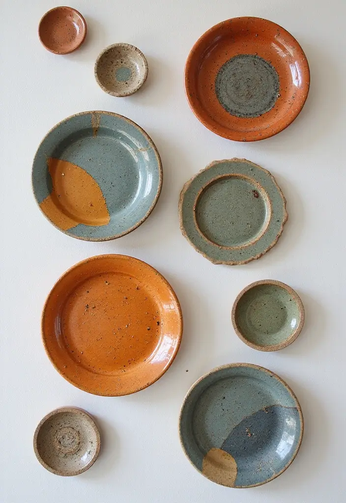 27 Ceramic Plate Wall Decor Ideas That Feel Timeless 4 27 Ceramic Plate Wall Decor Ideas That Feel Timeless - 4. Artistic Plate Installations