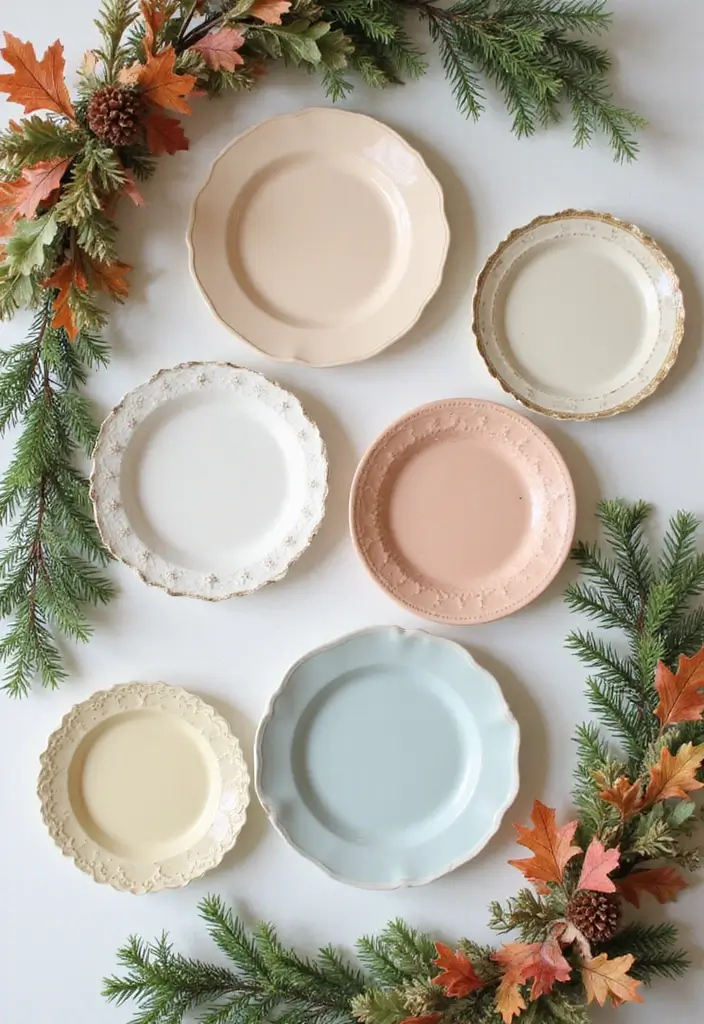 27 Ceramic Plate Wall Decor Ideas That Feel Timeless 11 27 Ceramic Plate Wall Decor Ideas That Feel Timeless - 5. Seasonal Displays