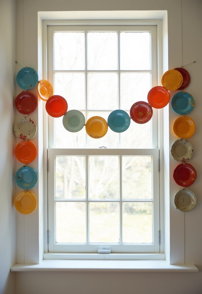 27 Creative Home Decor Ideas Using Ceramic Plates 34 27 Creative Home Decor Ideas Using Ceramic Plates - 10. Decorate with Plate Garlands
