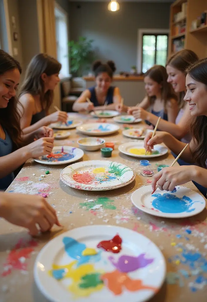 27 Creative Home Decor Ideas Using Ceramic Plates 57 27 Creative Home Decor Ideas Using Ceramic Plates - 19. Host a Plate Painting Party