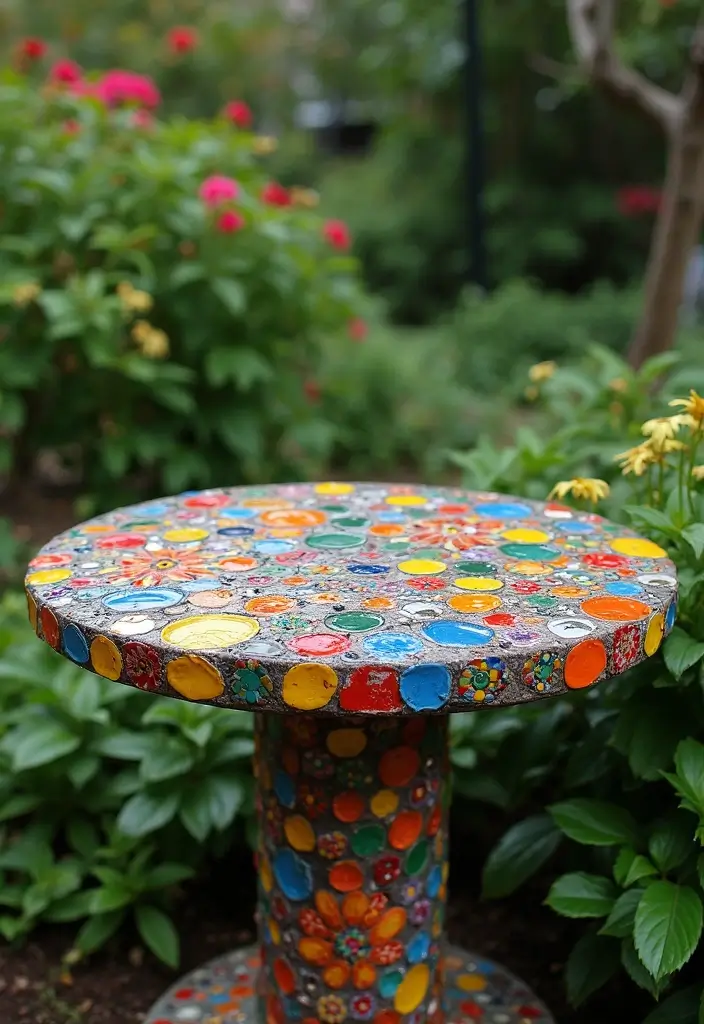27 Creative Home Decor Ideas Using Ceramic Plates 71 27 Creative Home Decor Ideas Using Ceramic Plates - 21. Make a Vintage Plate Mosaic Table