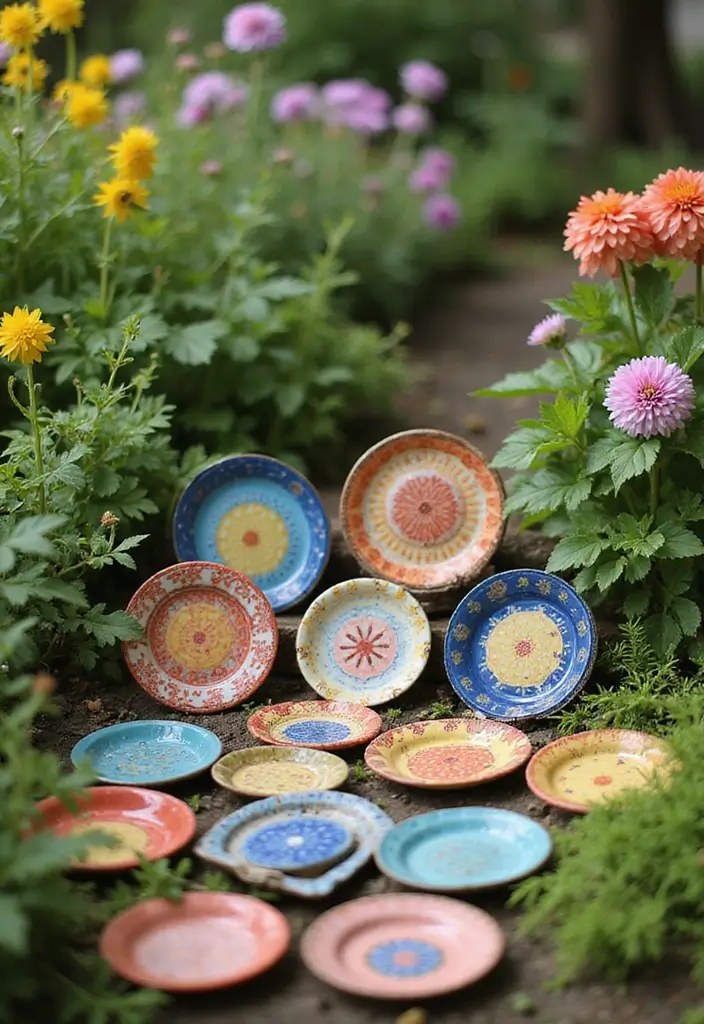 27 Creative Home Decor Ideas Using Ceramic Plates 78 27 Creative Home Decor Ideas Using Ceramic Plates - 22. Turn Plates into Miniature Garden Art