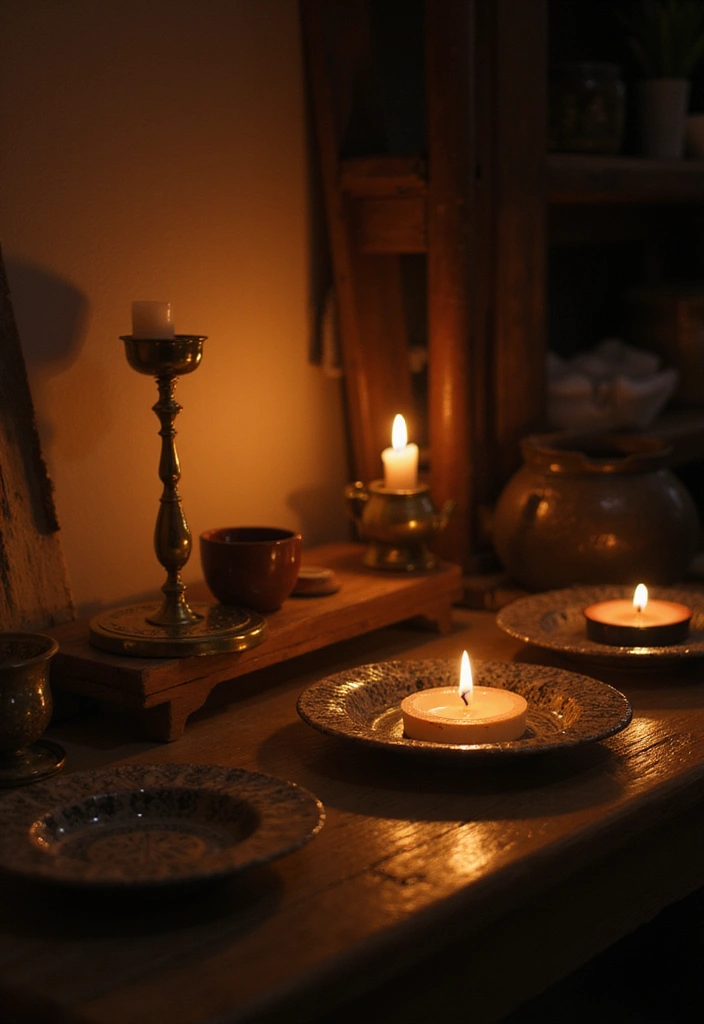 27 Creative Home Decor Ideas Using Ceramic Plates 20 27 Creative Home Decor Ideas Using Ceramic Plates - 8. Plate Candle Holders for a Romantic Touch