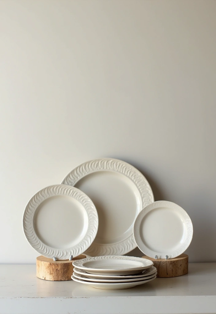 27 Creative Home Decor Ideas Using Ceramic Plates 27 27 Creative Home Decor Ideas Using Ceramic Plates - 9. Create Decorative Plate Stands