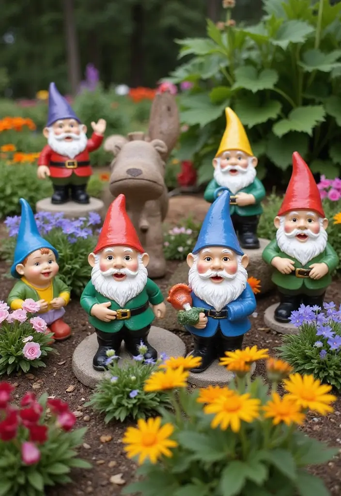 27 Outdoor Ceramic Decor Inspirations To Elevate Your Garden 1 27 Outdoor Ceramic Decor Inspirations To Elevate Your Garden - 1. Whimsical Garden Gnomes