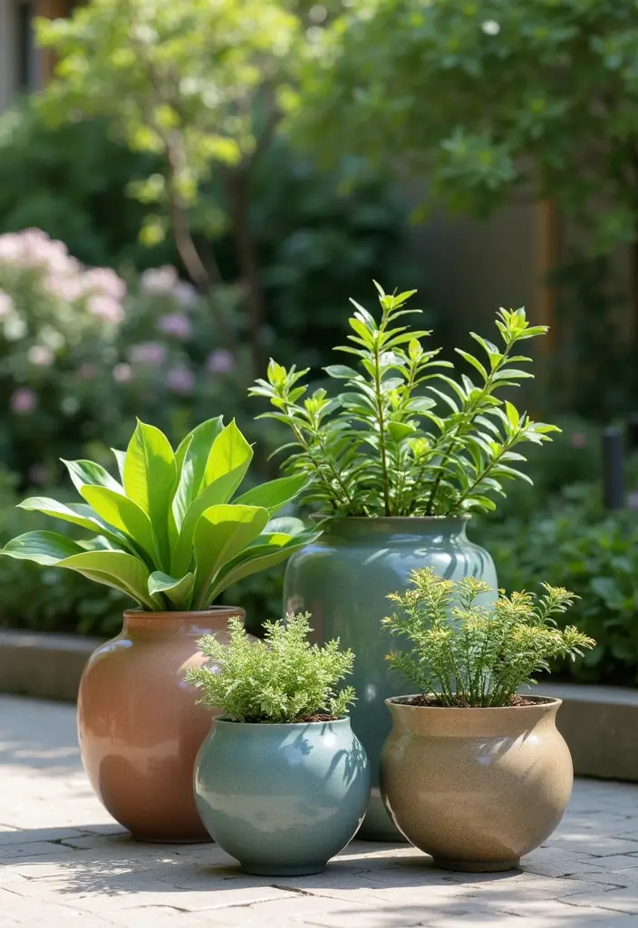 27 Outdoor Ceramic Decor Inspirations To Elevate Your Garden 8 27 Outdoor Ceramic Decor Inspirations To Elevate Your Garden - 2. Elegant Ceramic Planters