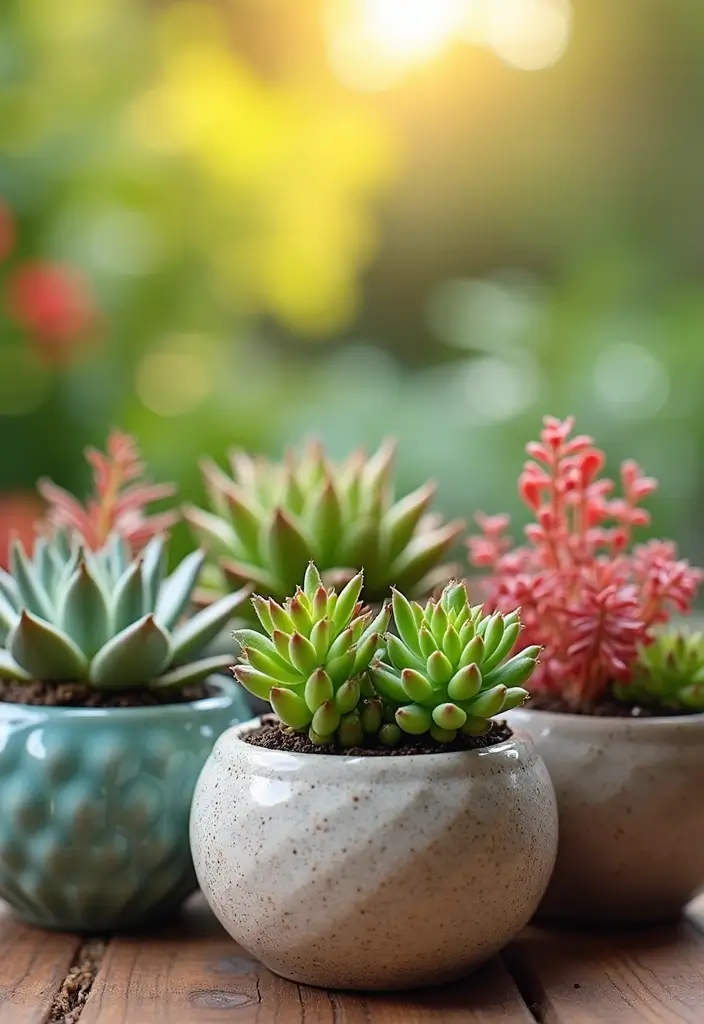 27 Outdoor Ceramic Decor Inspirations To Elevate Your Garden 127 27 Outdoor Ceramic Decor Inspirations To Elevate Your Garden - 21. Colorful Succulent Gardens