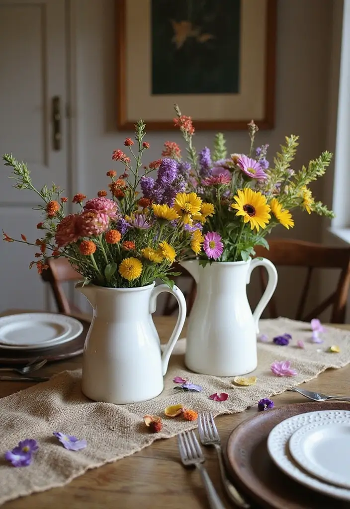 27 Vintage Ceramic Jug Decor Ideas That Never Go Out Of Style 1 27 Vintage Ceramic Jug Decor Ideas That Never Go Out Of Style - 1. Rustic Centerpieces
