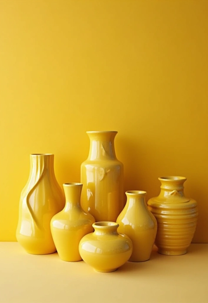 27 Yellow Ceramic Vase Decor Ideas That Radiate Warmth 69 27 Yellow Ceramic Vase Decor Ideas That Radiate Warmth - 21. Unique Shapes and Designs