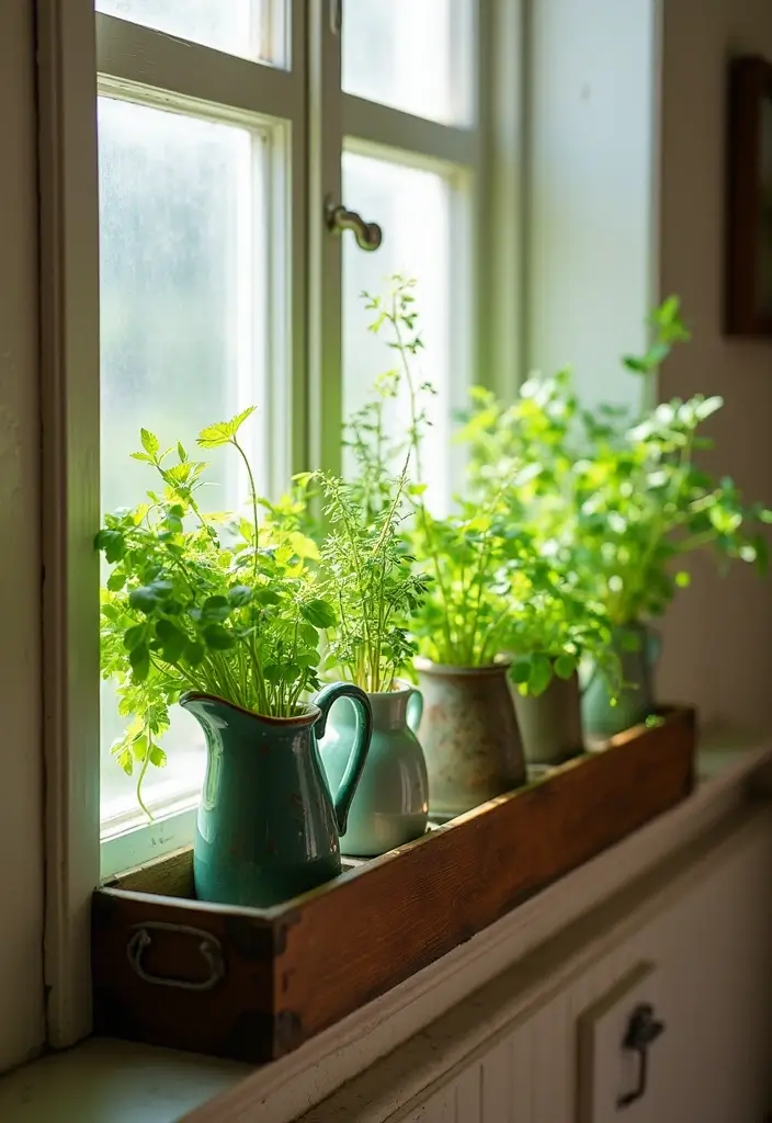 28 Antique Ceramic Jug Decor Ideas For Classic Homes 18 28 Antique Ceramic Jug Decor Ideas For Classic Homes - 12. Charming Kitchen Window Box