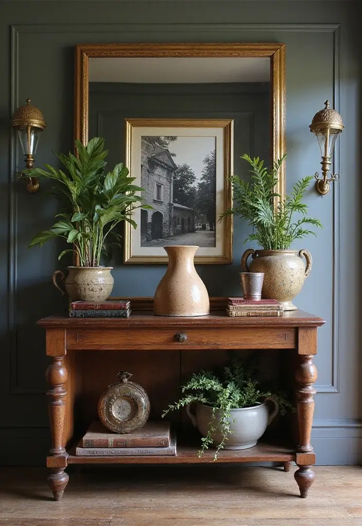 28 Antique Ceramic Jug Decor Ideas For Classic Homes 21 28 Antique Ceramic Jug Decor Ideas For Classic Homes - 13. Layered Decor on Antique Furniture