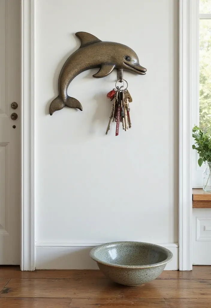 28 Ceramic Dolphin Decor Ideas Perfect For Coastal Themes 42 28 Ceramic Dolphin Decor Ideas Perfect For Coastal Themes - 20. Dolphin-themed Key Holders