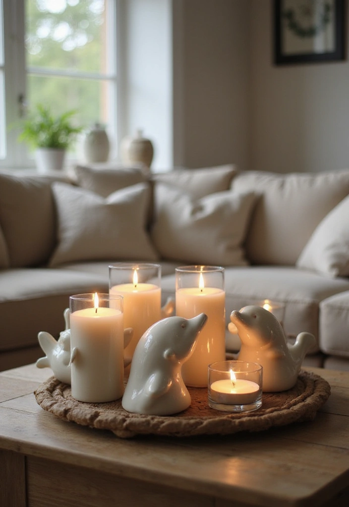 28 Ceramic Dolphin Decor Ideas Perfect For Coastal Themes 18 28 Ceramic Dolphin Decor Ideas Perfect For Coastal Themes - 8. Dolphin Candle Holders
