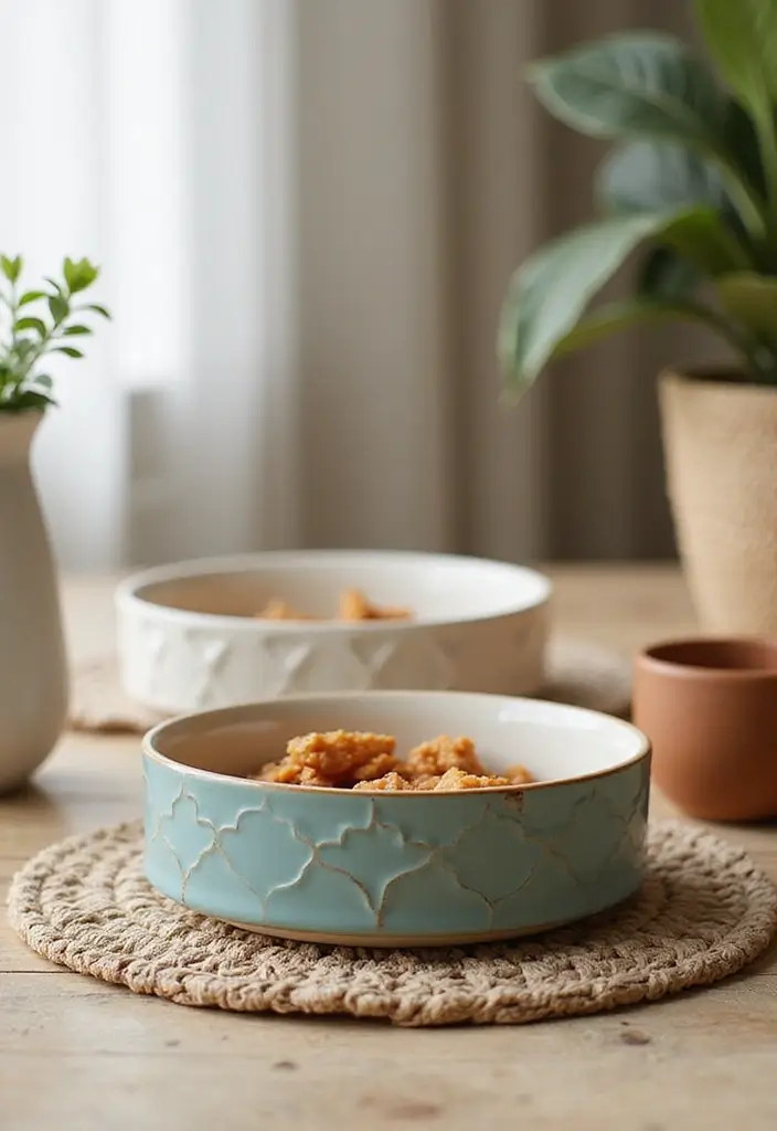 28 Handmade Ceramic Decor Inspirations From Local Artisans 75 28 Handmade Ceramic Decor Inspirations From Local Artisans - 25. Stylish Pet Bowls