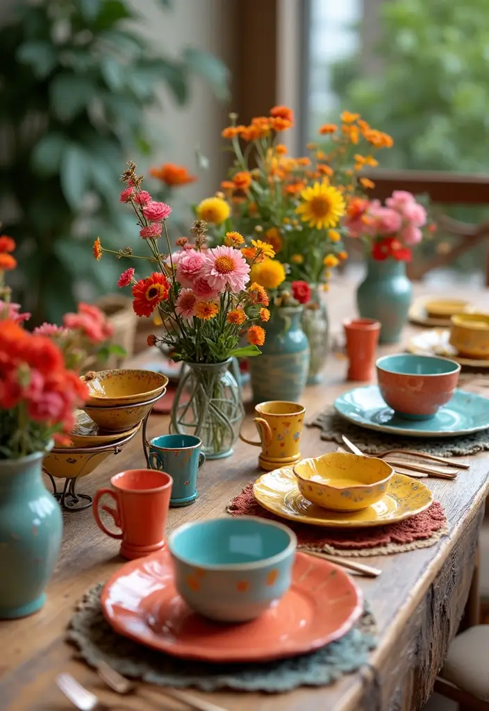 28 Handmade Ceramic Decor Inspirations From Local Artisans 14 28 Handmade Ceramic Decor Inspirations From Local Artisans - 6. Colorful Tableware