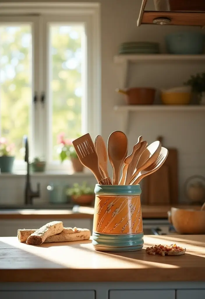 28 Italian Ceramic Home Decor Ideas Full Of Mediterranean Style 24 28 Italian Ceramic Home Decor Ideas Full Of Mediterranean Style - 6. Ceramic Utensil Holders