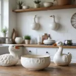 28 Vintage Ceramic Goose Decor Ideas For Farmhouse Lovers