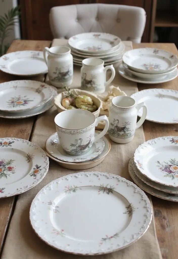 28 Vintage Ceramic Goose Decor Ideas For Farmhouse Lovers 8 28 Vintage Ceramic Goose Decor Ideas For Farmhouse Lovers - 2. Goose-Themed Dishware