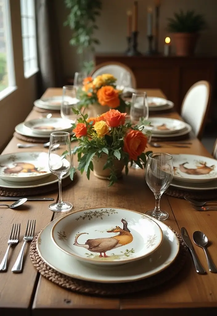 28 Vintage Ceramic Goose Decor Ideas For Farmhouse Lovers 43 28 Vintage Ceramic Goose Decor Ideas For Farmhouse Lovers - 22. Goose-Themed Table Settings