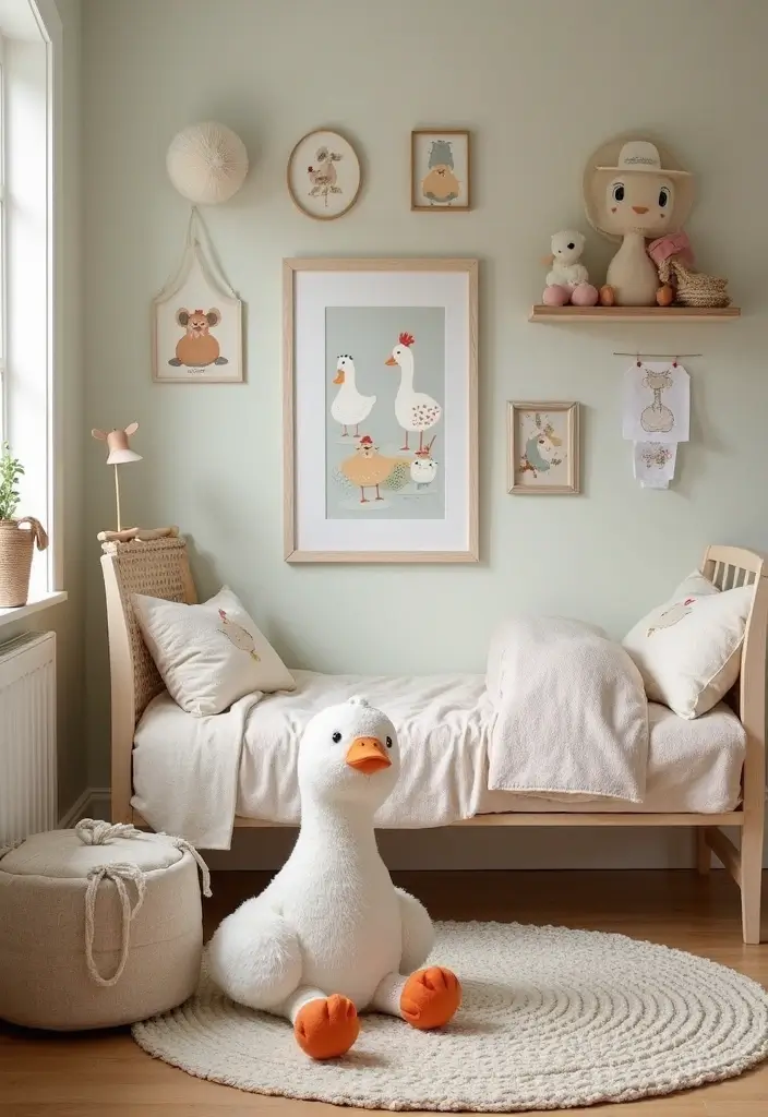 28 Vintage Ceramic Goose Decor Ideas For Farmhouse Lovers 44 28 Vintage Ceramic Goose Decor Ideas For Farmhouse Lovers - 23. Goose-Themed Children’s Decor