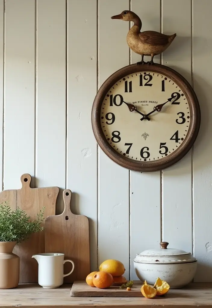 28 Vintage Ceramic Goose Decor Ideas For Farmhouse Lovers 48 28 Vintage Ceramic Goose Decor Ideas For Farmhouse Lovers - 25. Goose-Themed Clocks