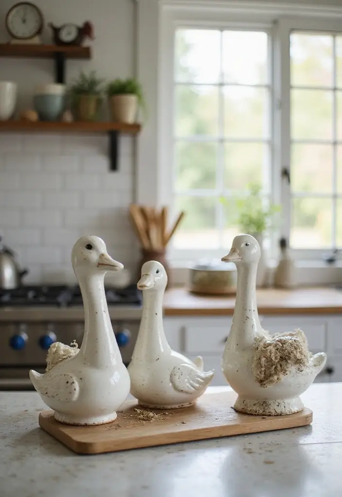 28 Vintage Ceramic Goose Decor Ideas For Farmhouse Lovers 56 28 Vintage Ceramic Goose Decor Ideas For Farmhouse Lovers - 27. Goose-Themed Potpourri Holders