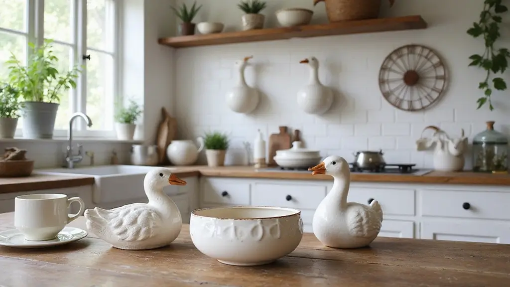 28 Vintage Ceramic Goose Decor Ideas For Farmhouse Lovers