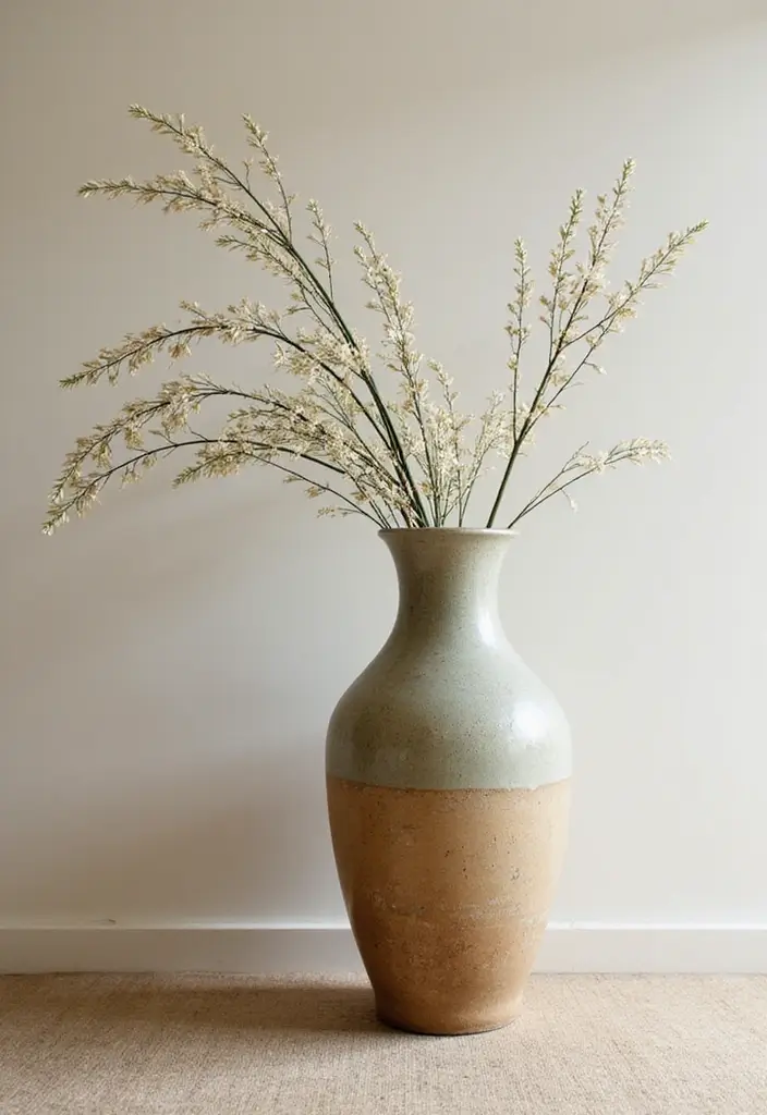 28 Vintage Ceramic Vase Decor Inspirations That Inspire Collectors - 10. Tall Neck Vases for Height and Drama