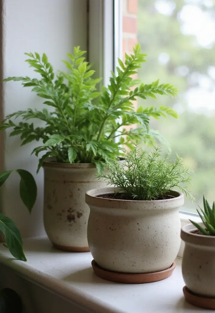 28 Vintage Ceramic Vase Decor Inspirations That Inspire Collectors - 11. Vintage Inspired Planters