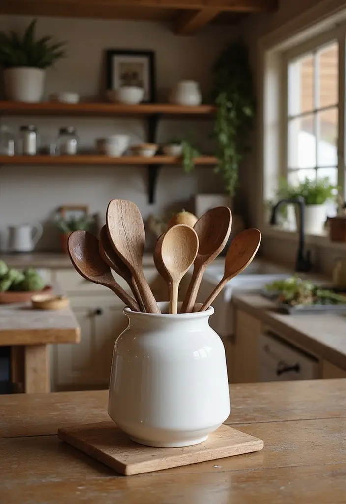 28 Vintage Ceramic Vase Decor Inspirations That Inspire Collectors - 17. Vintage Pottery as Functional Decor