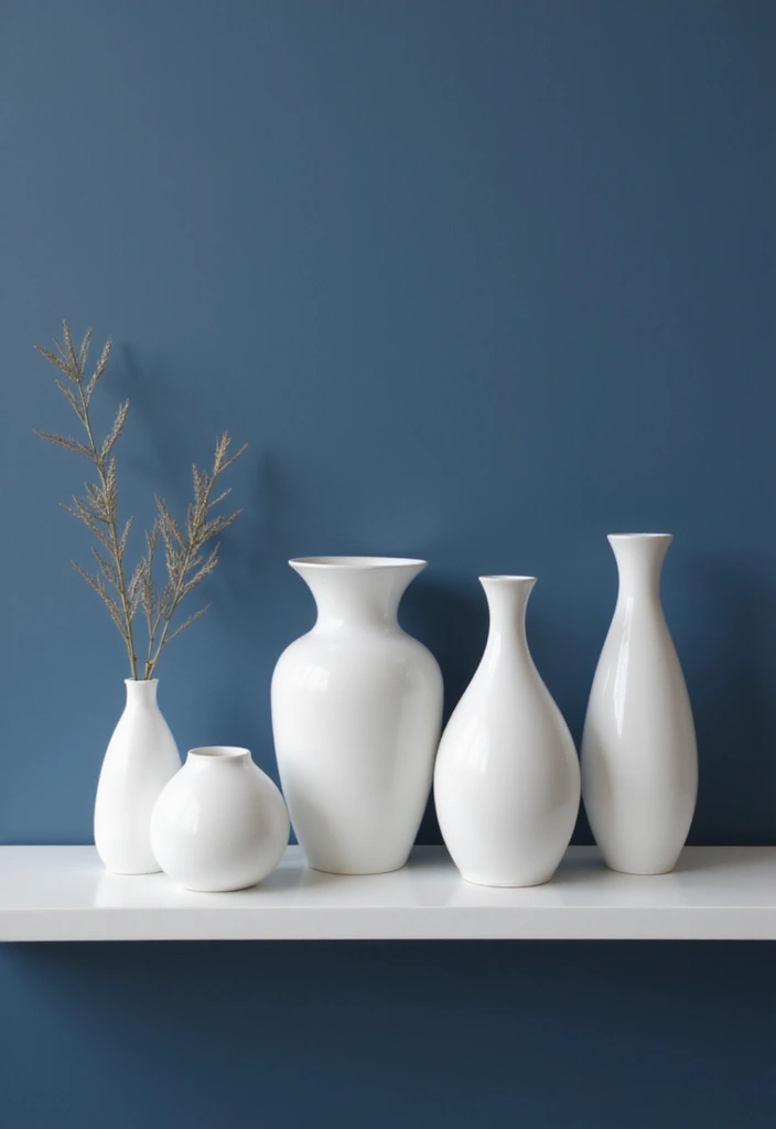 28 Vintage Ceramic Vase Decor Inspirations That Inspire Collectors - 2. Elegant White Ceramic Vases