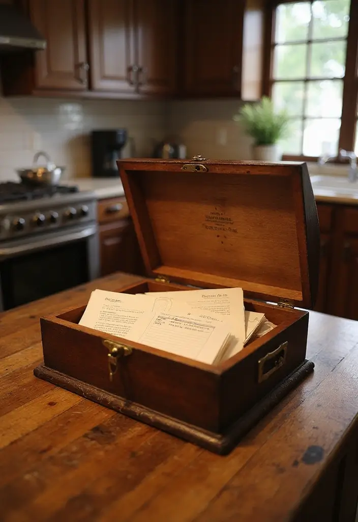 28 Vintage Kitchen Decor Ideas Featuring Ceramic Collectibles 48 28 Vintage Kitchen Decor Ideas Featuring Ceramic Collectibles - 16. Vintage Recipe Boxes