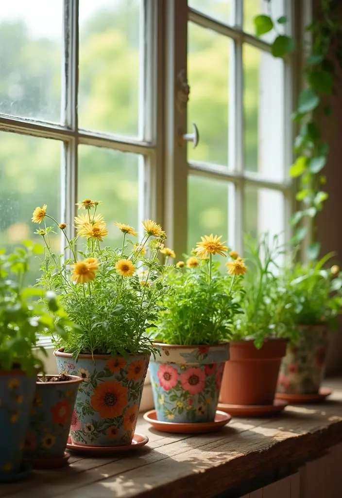 28 Vintage Kitchen Decor Ideas Featuring Ceramic Collectibles 70 28 Vintage Kitchen Decor Ideas Featuring Ceramic Collectibles - 24. Vintage Flower Pots