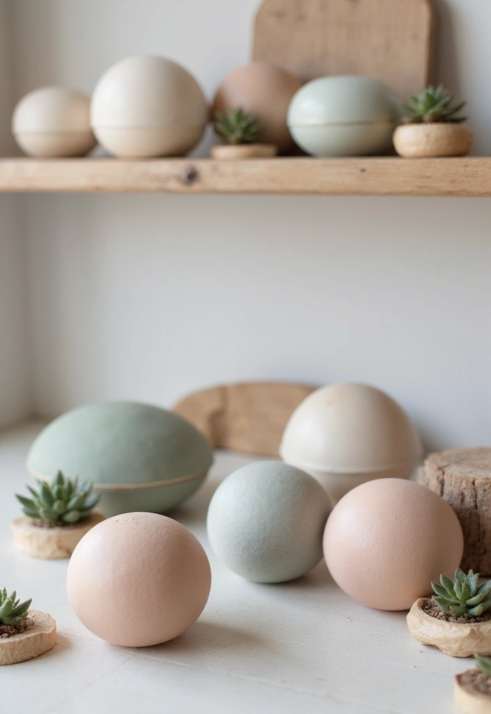29 Ceramic Balls Decor Ideas That Add Texture And Character - 1. Muted Tones for Subtle Elegance