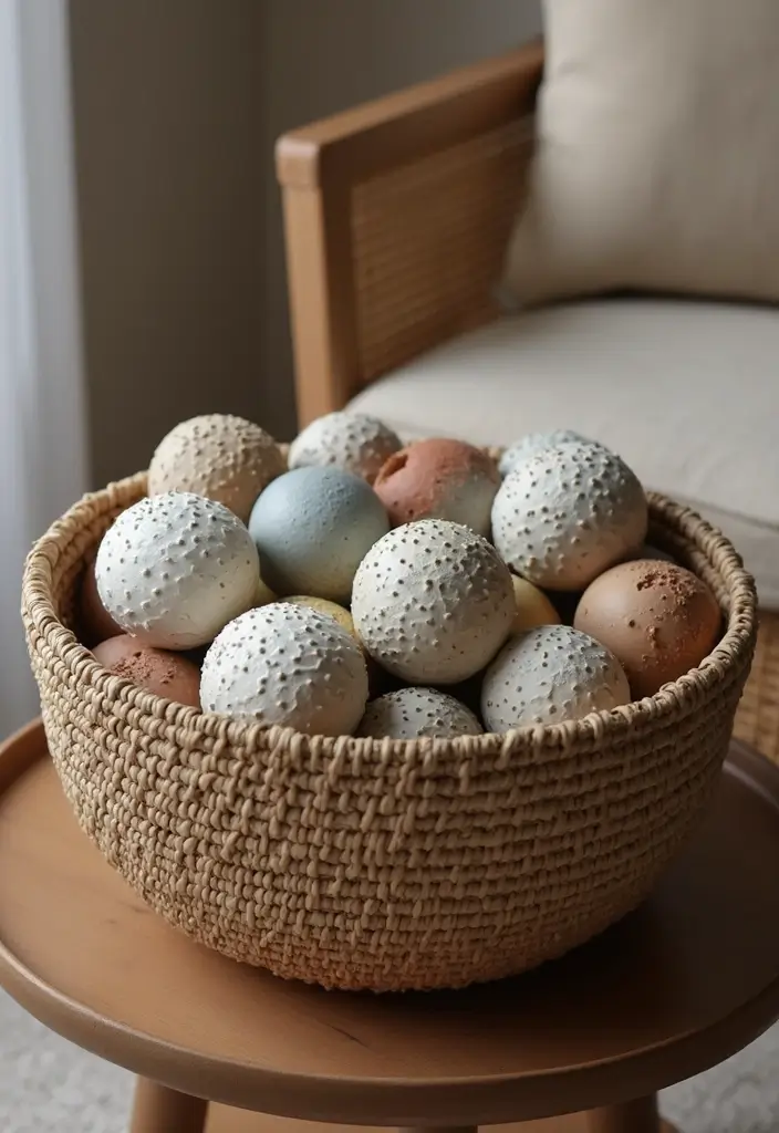 29 Ceramic Balls Decor Ideas That Add Texture And Character - 3. Textured Surfaces for Depth