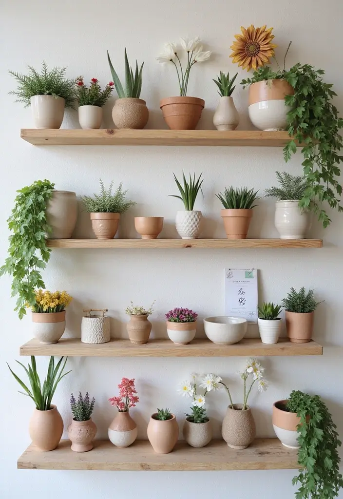 29 Ceramic Flowers Wall Decor Ideas To Brighten Your Home 24 29 Ceramic Flowers Wall Decor Ideas To Brighten Your Home - 10. Layered Blooms