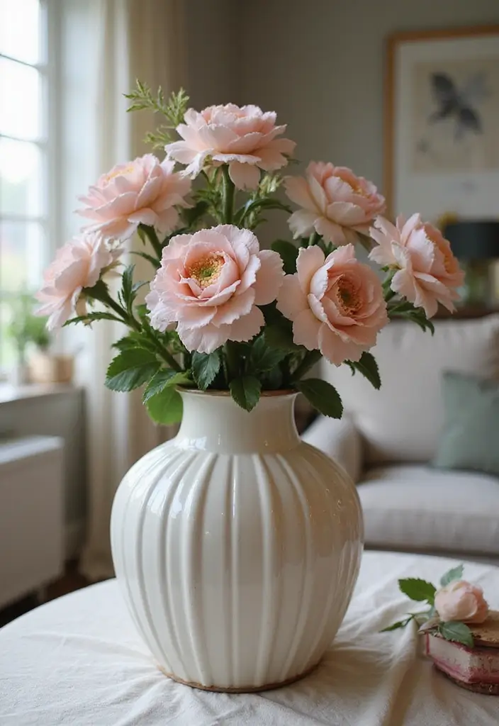 29 Ceramic Flowers Wall Decor Ideas To Brighten Your Home 25 29 Ceramic Flowers Wall Decor Ideas To Brighten Your Home - 11. Vintage Vibes