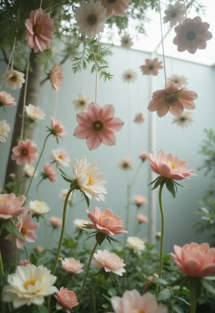 29 Ceramic Flowers Wall Decor Ideas To Brighten Your Home 36 29 Ceramic Flowers Wall Decor Ideas To Brighten Your Home - 14. Floating Garden